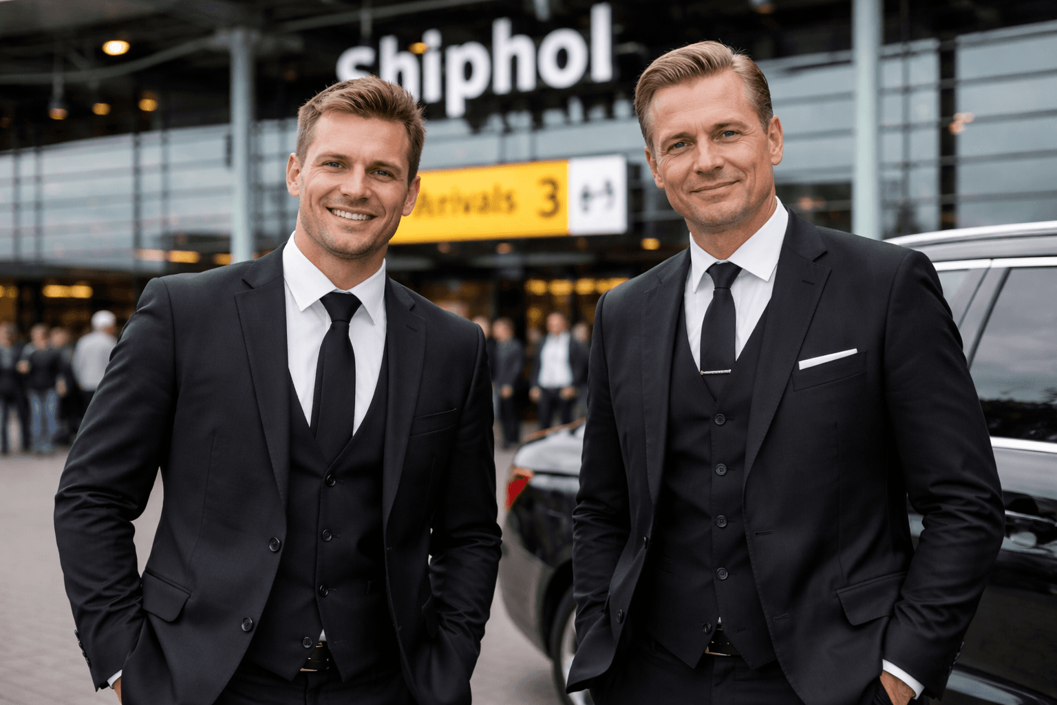 Chauffeurs VIP Airport Taxi à l'aéroport de Schiphol